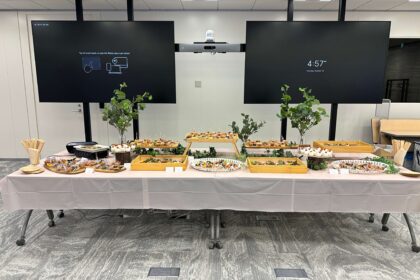 ケータリング設営後全体像